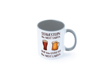 Schwestern die nicht saufen, Katheder laufen | Gläser lustiger Spruch Geschenk