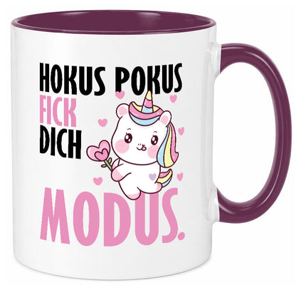 Hokus Pokus lustiger Spruch Geschenk Humor Geschenkidee Tasse