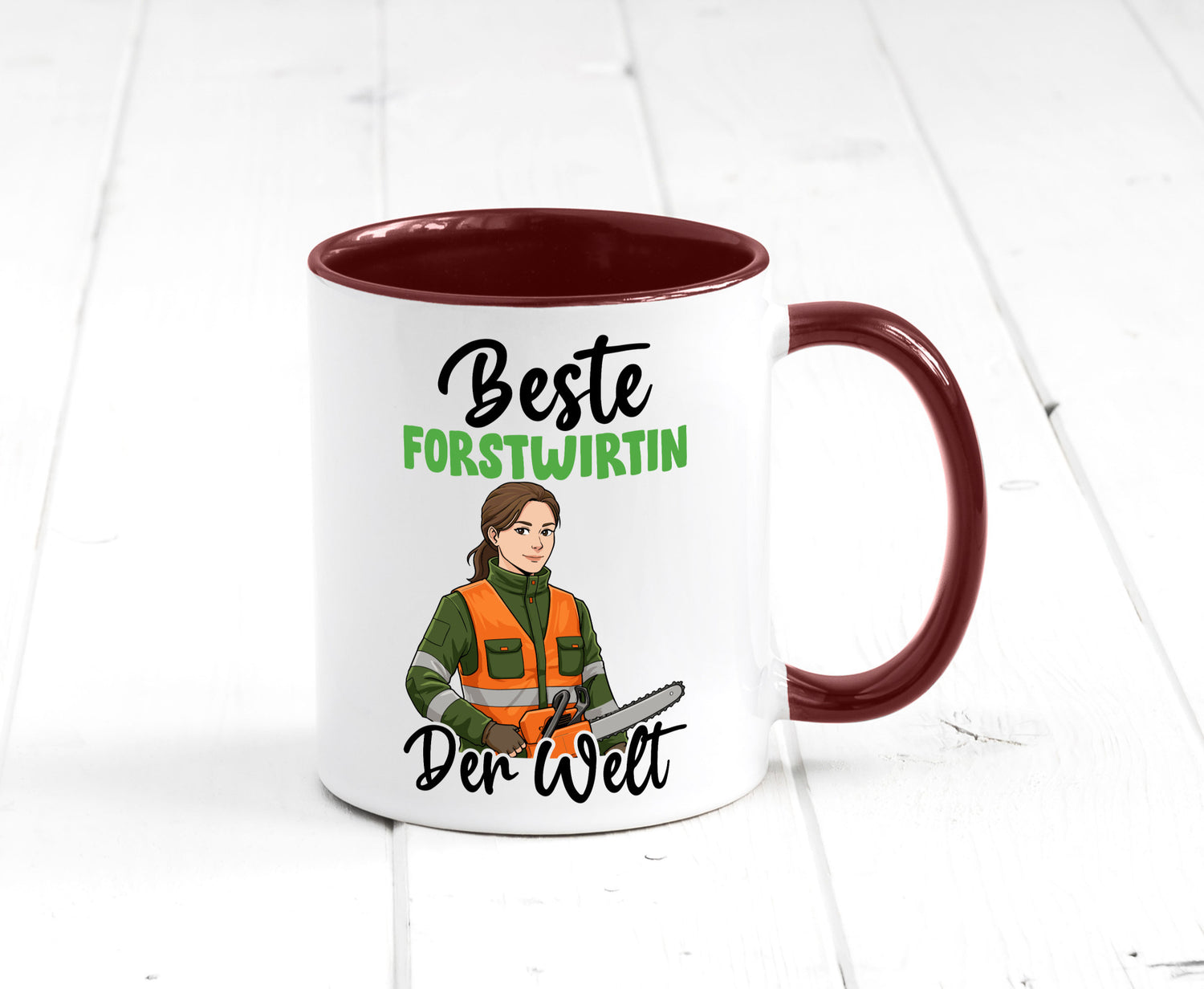 Beste Forstwirtin | Forst Wirtin v2 lustig Humor Geschenkidee Geschenk Tasse
