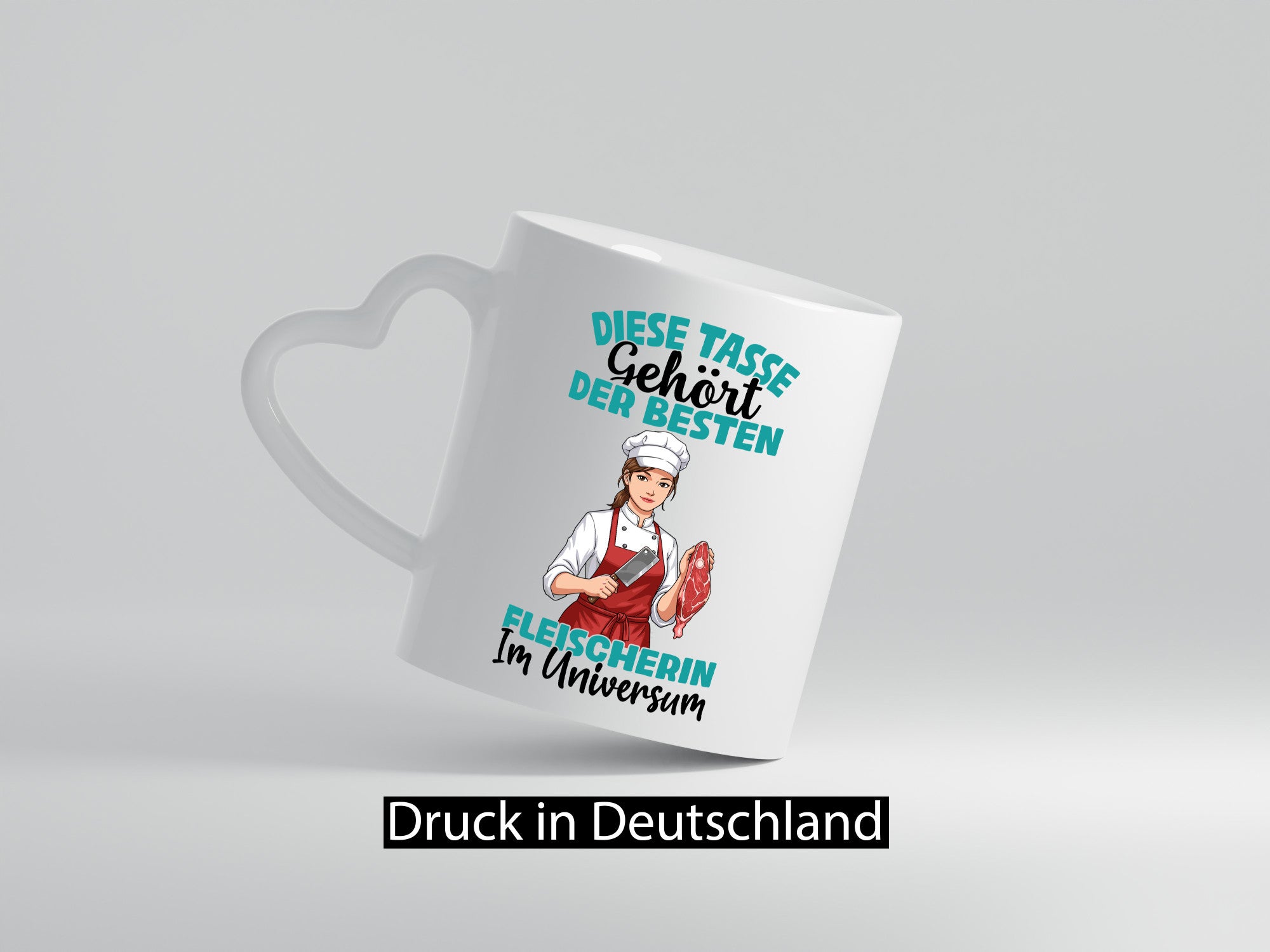 Im Universum: Fleischerin | Schlachterei lustiger Spruch Geschenk Humor