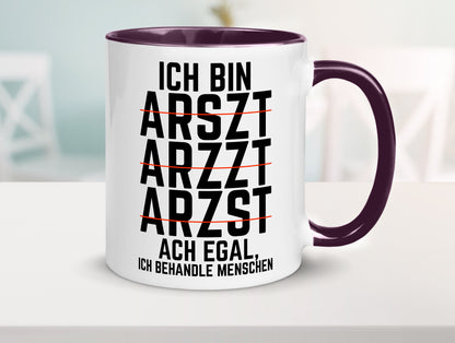 Ich bin Arzt | Rechtschreibung Klinik lustiger Spruch lustig Humor Geschenkidee