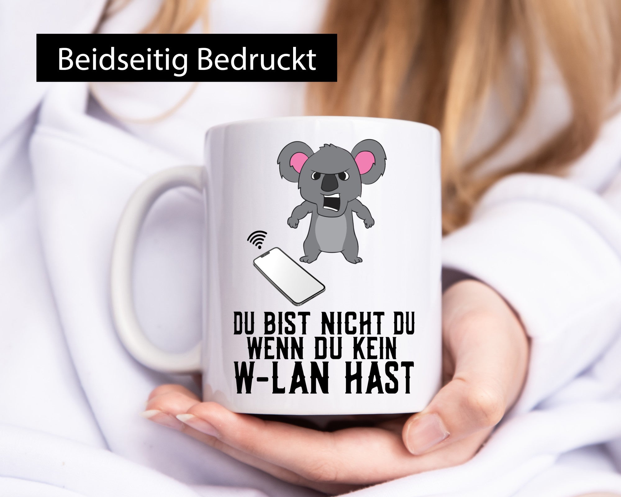 Du bist nicht | wütender Bär WLAN Computer Nerd Geschenkidee Humor Tasse