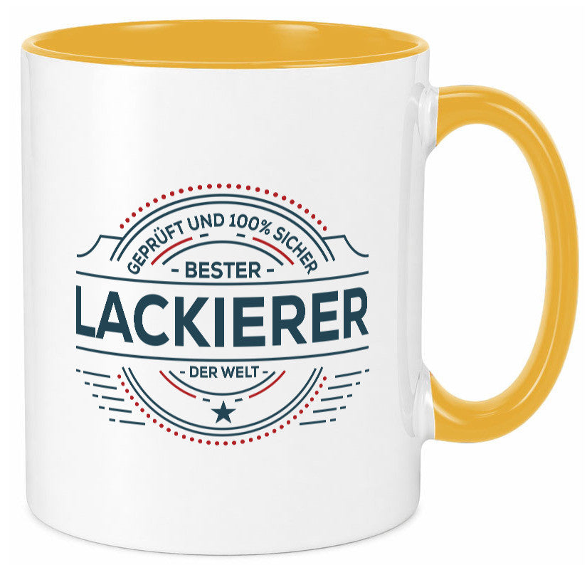 Geprüft und sicher: Lackierer | Definition lackieren Geschenk Humor