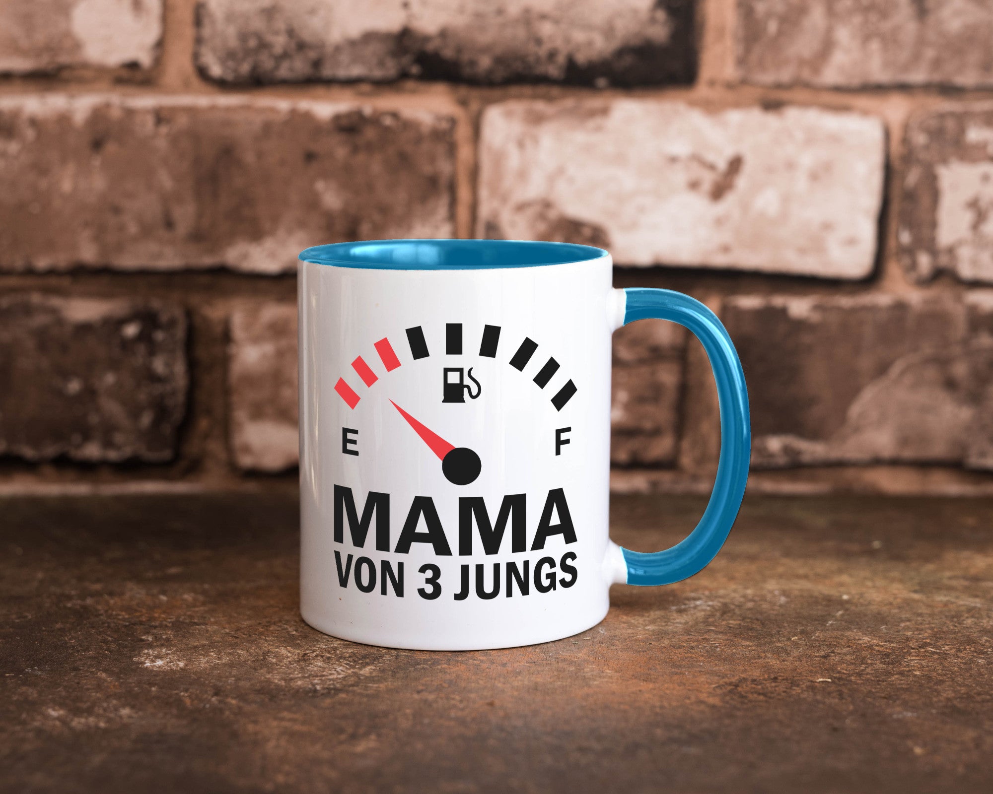 Mama von 3 Jungs | Muttertag Geschwister lustiger Spruch Geschenk Familie
