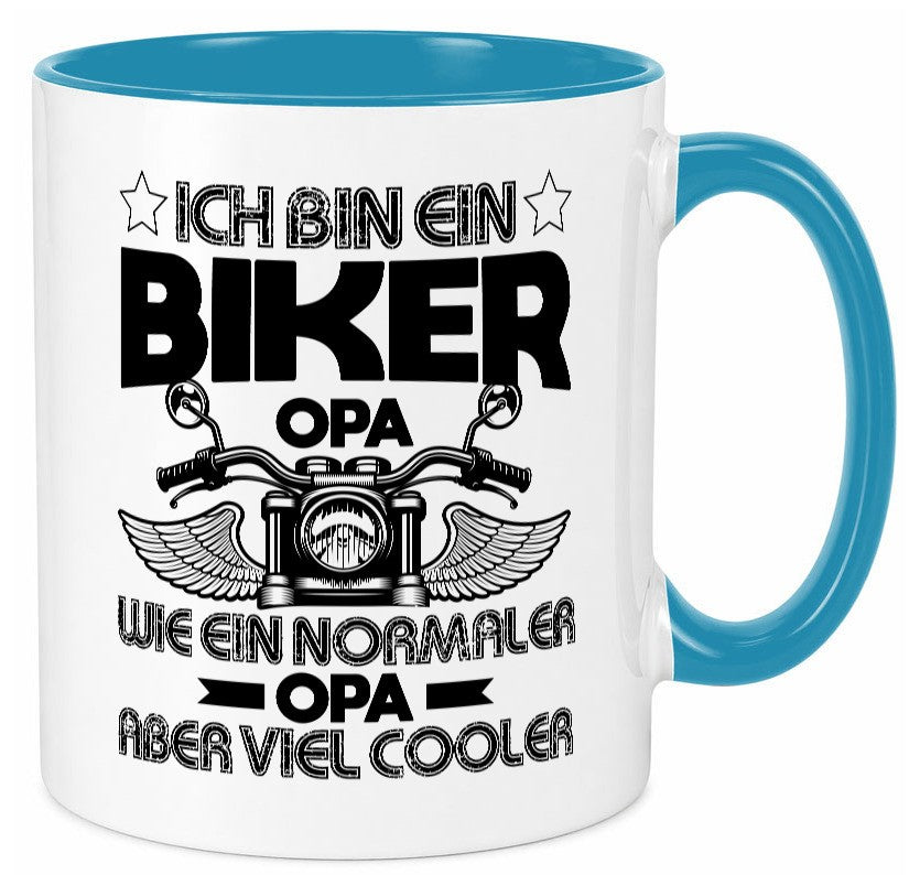 Ich bin ein Biker Opa |Viel cooler als normale Opas Geschenk Familie Tasse