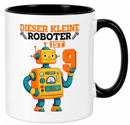 9. Geburtstag | 9 Jahre Roboter Junge lustig Geschenkidee Geschenk Tasse