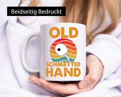 Old Schmetterhand | Vereinssport Tischtennis Spruch lustiger Geschenk Humor