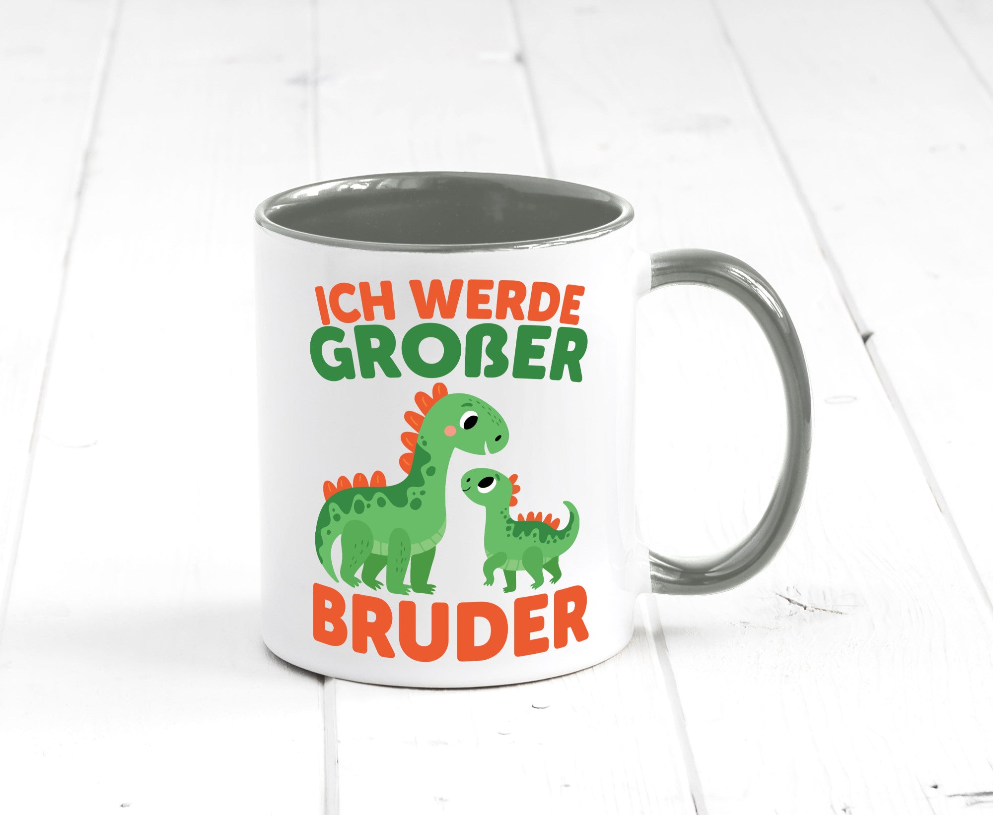 Ich werde Großer Bruder | Dino Brudersaurus lustig Humor Geschenkidee Geschenk
