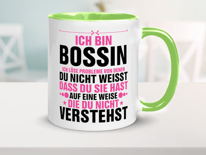 Löse Probleme: Bossin | Führungskraft Vorgesetzte lustig Humor Geschenkidee