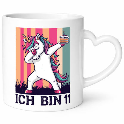 11 Geburtstag | Einhorn Damping Mädchen lustig Geschenkidee Geschenk Tasse