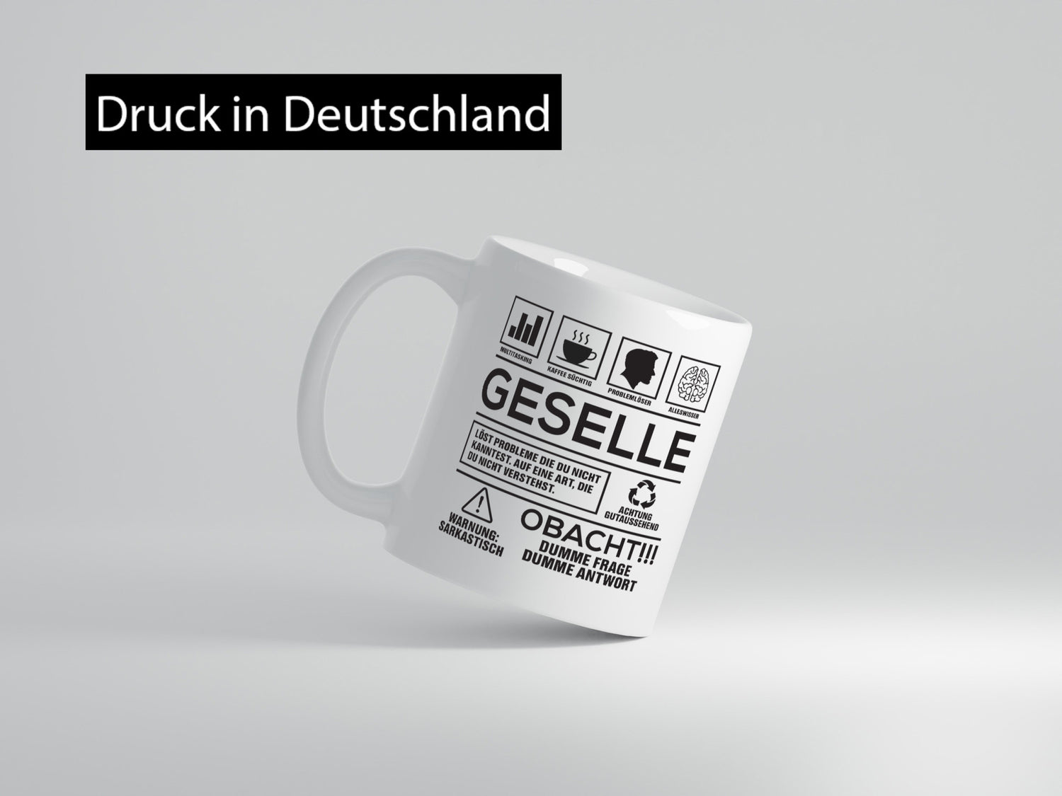 Achtung Probleme Geselle | Handwerker Geschenk Humor Geschenkidee lustiger