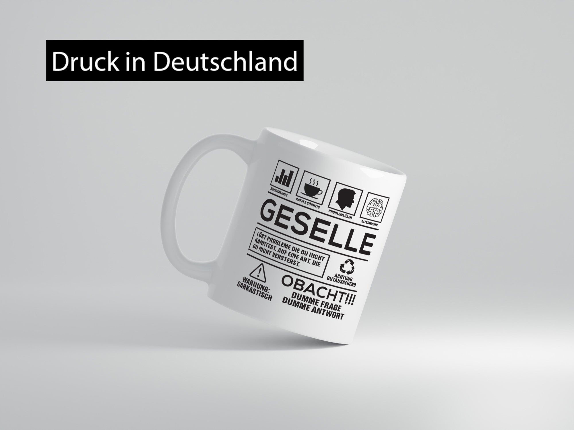 Achtung Probleme Geselle | Handwerker Geschenk Humor Geschenkidee lustiger