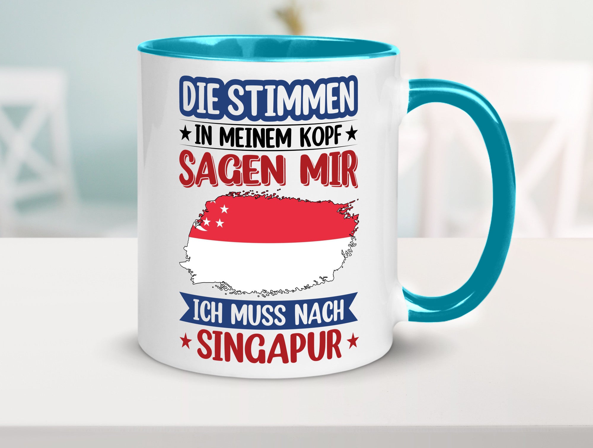 Singapur | Urlaub Stimmen in meinem Kopf Traumland v2 lustiger Spruch Geschenk