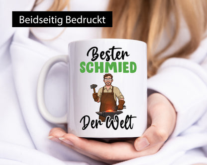 Bester Schmied | schmieden v2 Geschenkidee Humor Tasse