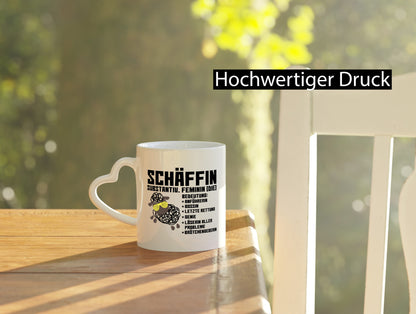 Schäffin | Chefin Büro| Arbeit lustiges Schaf mit Tasse Geschenkidee Kollegen