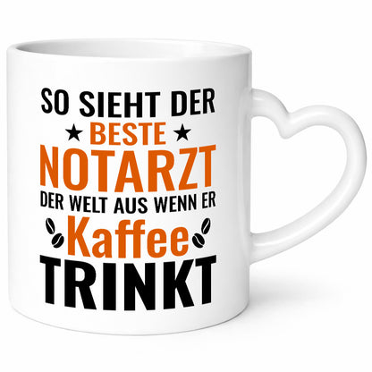 Kaffee trinkt: Notarzt | Arzt lustig Humor Geschenkidee Geschenk Tasse