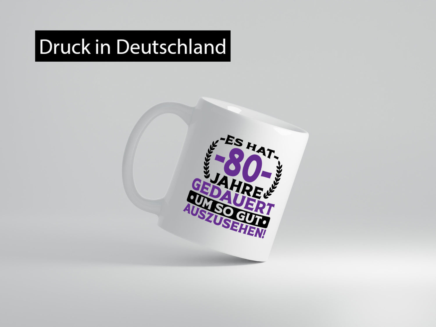 80 Jahre gedauert um so gut auszusehen | 80. Geburtstag Humor Geschenkidee Tasse