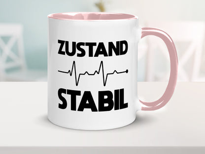 Zustand Stabil | Herzschlag Heartbeat lustiger Spruch Geschenk Humor