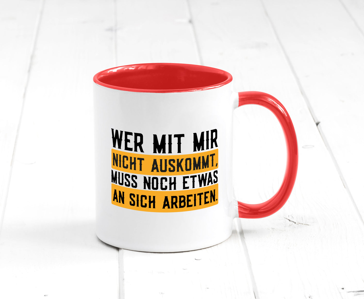 Wer mit mir nicht auskommt | Selbstbewusst lustiger Spruch Geschenk Humor