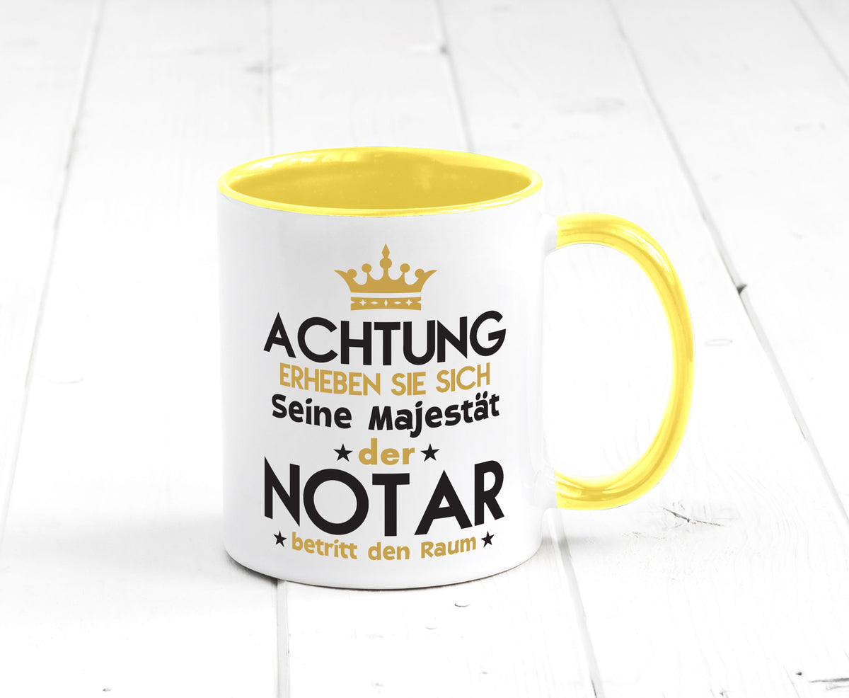 Seine Majestät Notar | Jurist Humor Geschenkidee Tasse