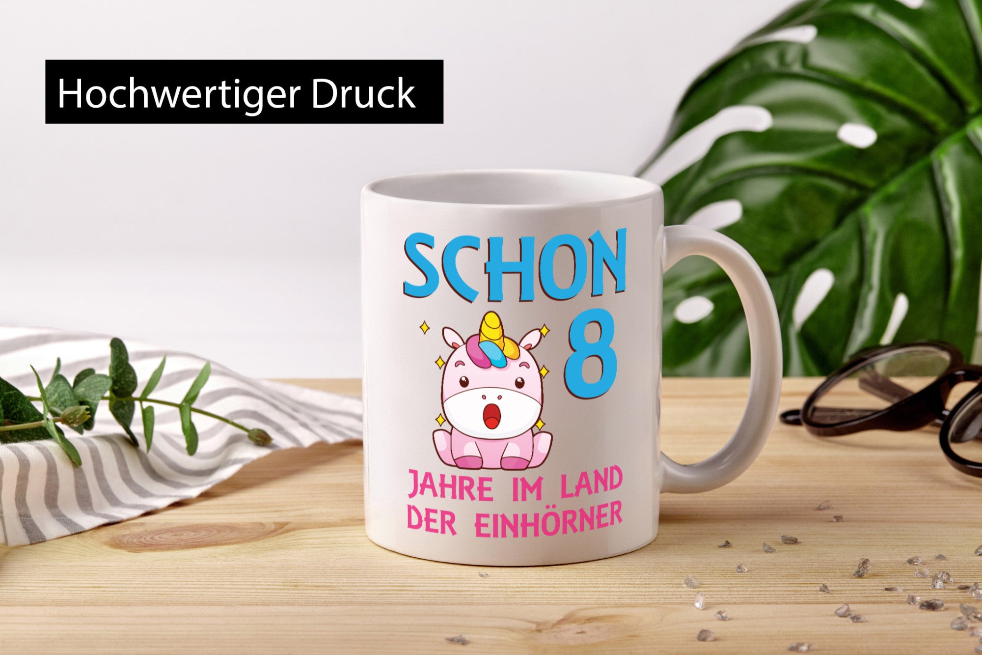 Schon 8 Jahre im Land der Einhörner | Einhorn lustig Humor Geschenkidee