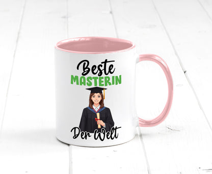Beste Masterin | Student Uni Studium Humor Geschenkidee Tasse