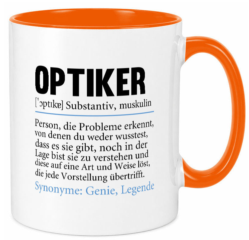 Optiker | Spruch Augenoptiker Beruf Humor v2 lustiger Geschenk Arbeit Kollegen