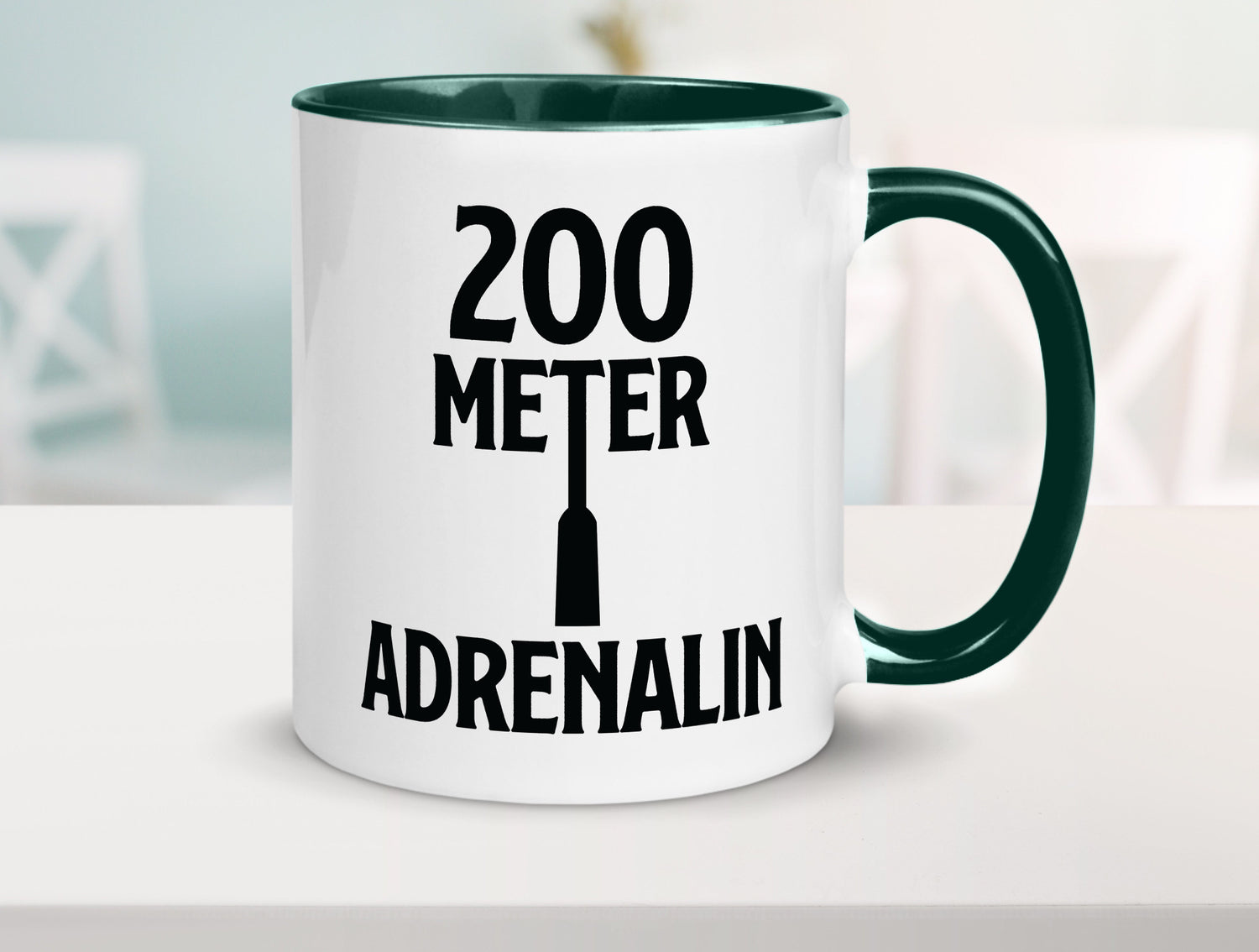 200 Meter Adrenalin v2 lustig Humor Geschenkidee Geschenk Tasse