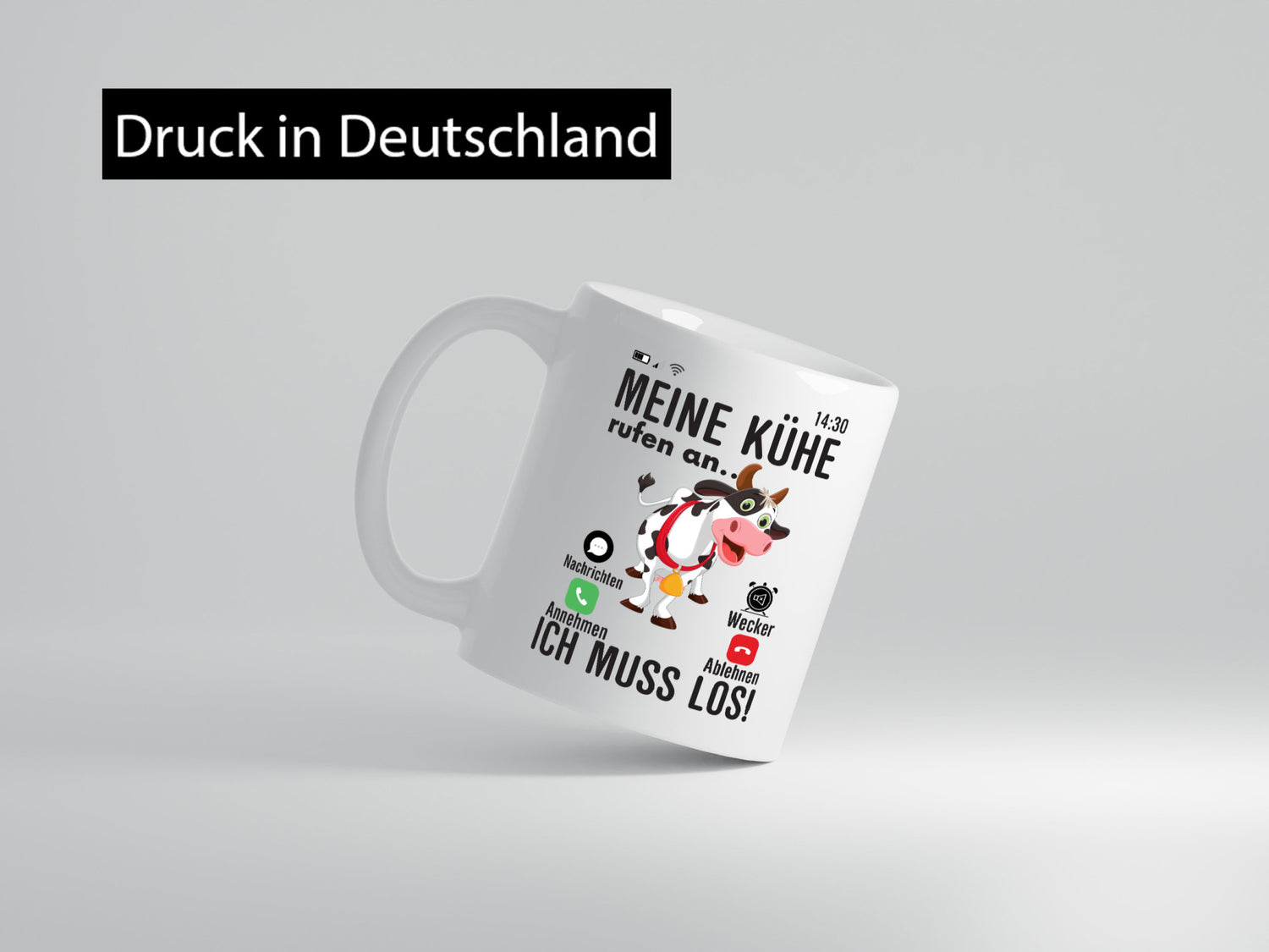 Meine kühe rufen an | Landwirt Bauer Kuhliebhaber Humor Geschenkidee Tasse