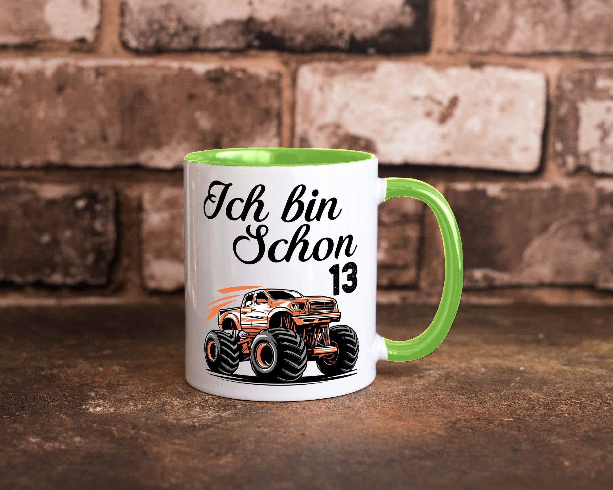13. Geburtstag | Monster truck 13 Jahre Geschenkidee Humor Tasse