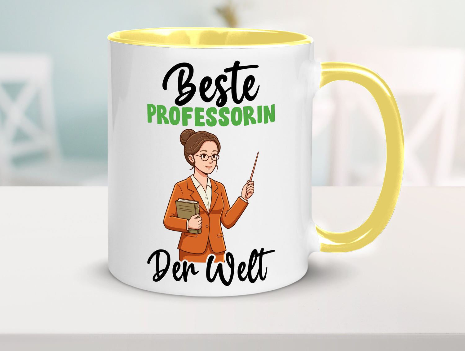 Beste Professorin | Uni Universität v2 Humor Geschenkidee Tasse