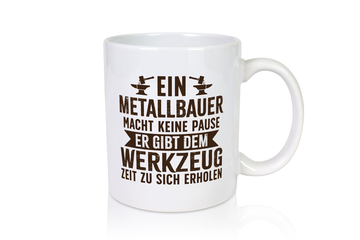 Metallbauer gibt Werkzeug Erholungszeit | Amboss Hammer lustiger Spruch