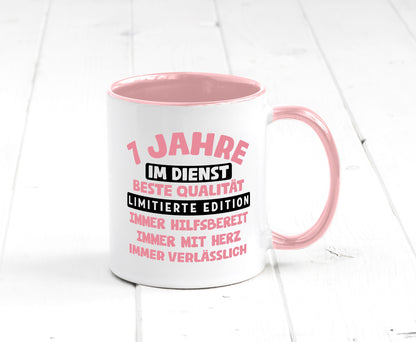 7 Jahre im Dienst | Jubiläum Arbeit v11 lustiger Spruch Geschenk Kollegen Büro