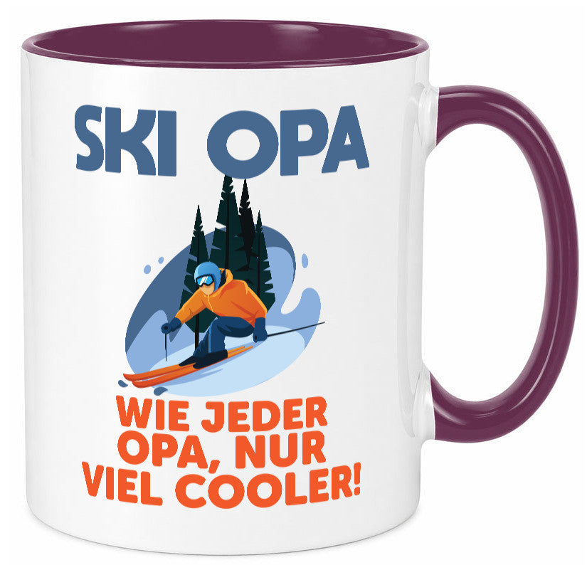 Ski Opa, normal, nur cooler | Skifahrer Bäume Schnee Geschenkidee Familie Humor