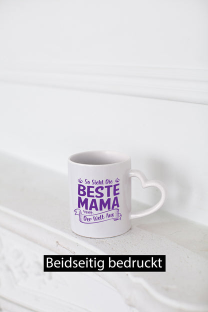So sieht beste Mama aus | Urkunde lustiger Spruch Geschenk Familie Geschenkidee