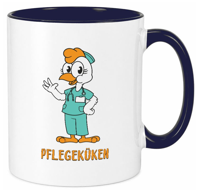 Pflegeküken | Küken Krankenschwester Pfleger Humor Geschenkidee Tasse