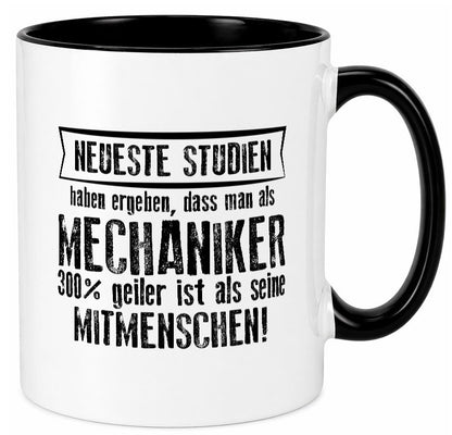 Neuste Studien: Mechaniker | KFZ Werkstatt Humor Geschenkidee Tasse