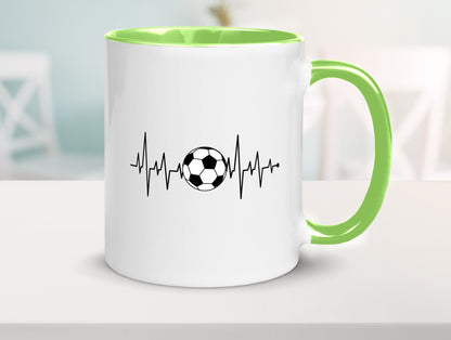 Fußball Herzschlag | Fussballer Verein Sport Team Geschenk Humor Geschenkidee