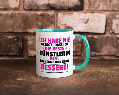 Die Beste Künstlerin| Spruch lustig | Kunst Geschenk Humor Geschenkidee