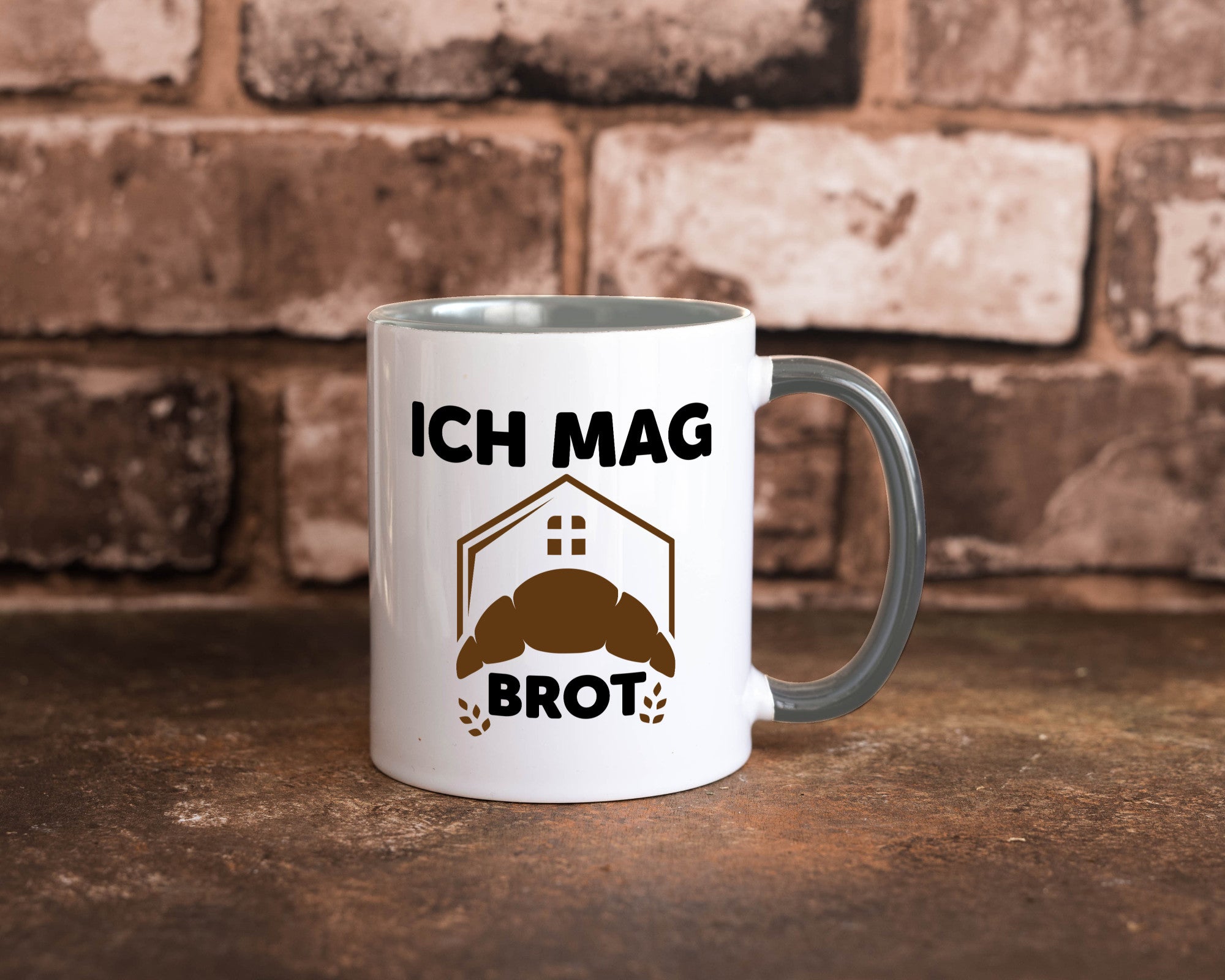 Ich mag Brot | Bäcker backen lustiger Spruch Geschenk Humor Geschenkidee Tasse