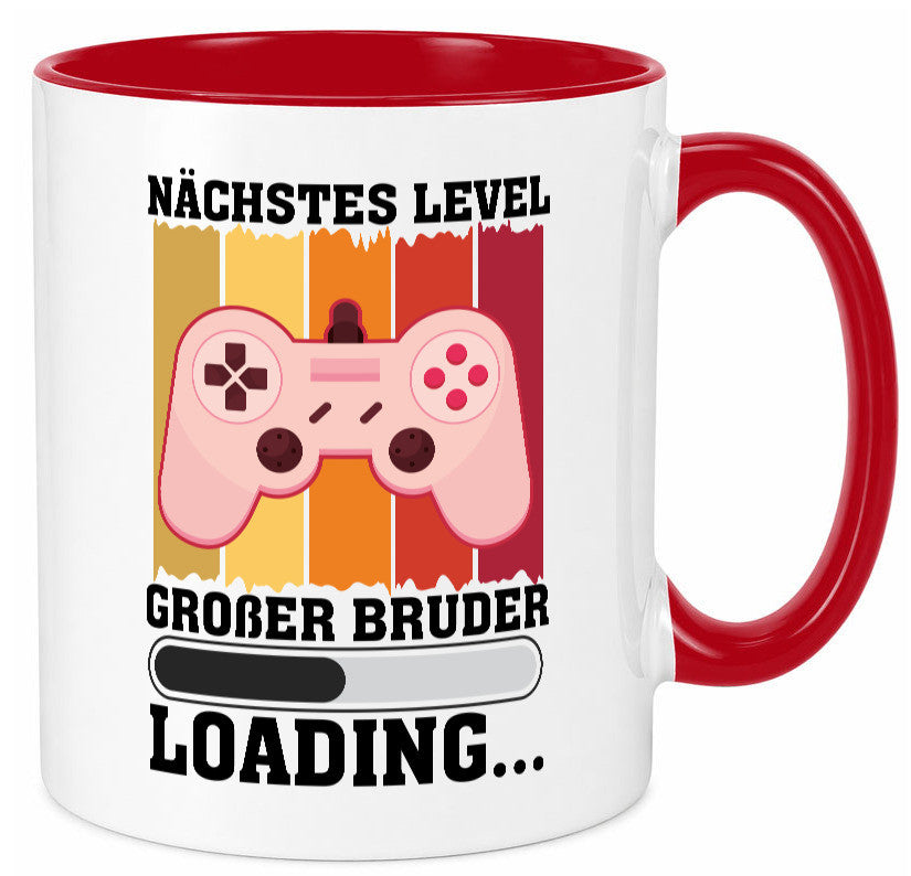 Nächstes Level | großer Bruder Geschwister Geschenkidee Humor Tasse