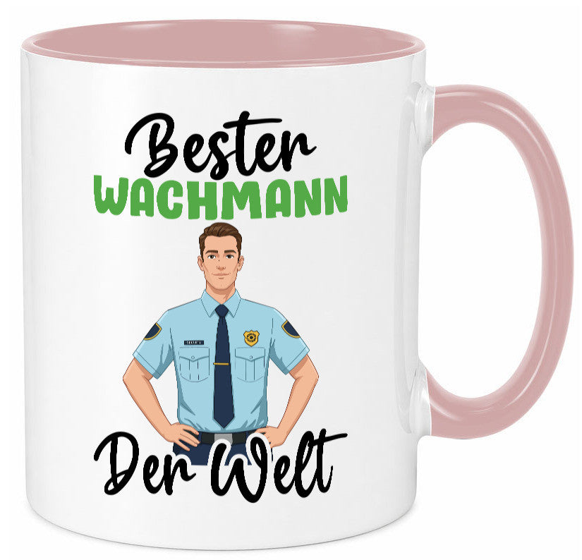 Bester Wachmann | Wachpersonal Nachtwächter v2 Geschenk Humor Geschenkidee Tasse