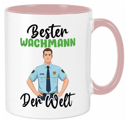 Bester Wachmann | Wachpersonal Nachtwächter v2 Geschenk Humor Geschenkidee Tasse