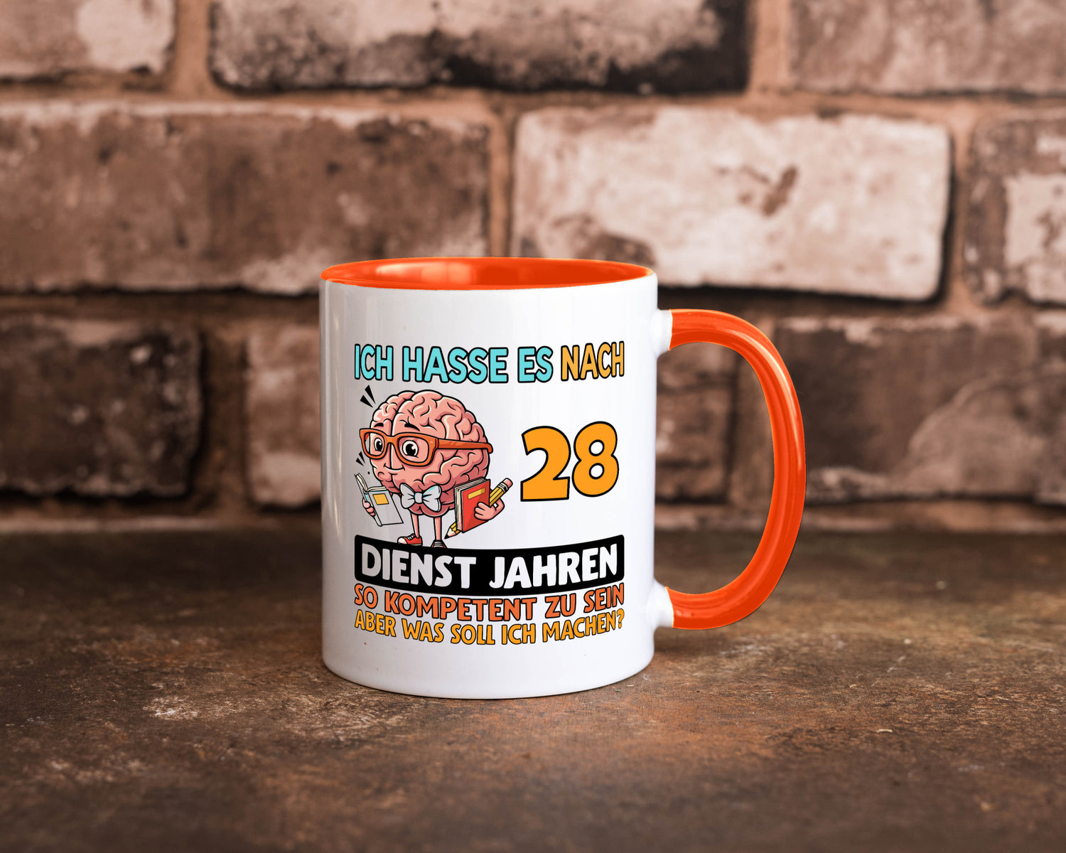 28 Dienstjahre | Arbeit Kompetent Geschenkidee Kollegen Büro Humor Tasse
