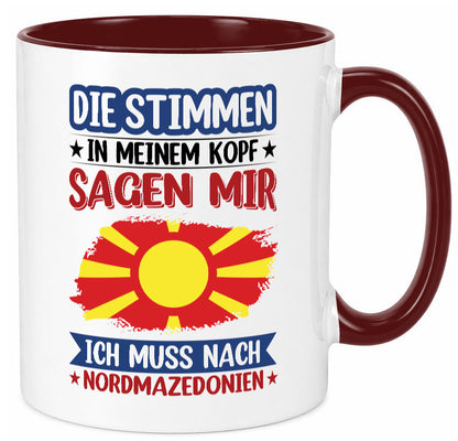 Nordmazedonien | Urlaub Stimmen in meinem Kopf Geschenk Humor Geschenkidee