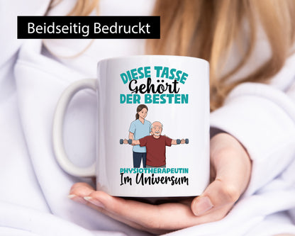 Im Universum: Physiotherapeutin lustiger Spruch Geschenk Humor Geschenkidee