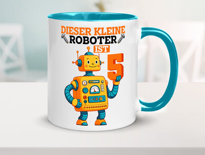 5. Geburtstag | 5 Jahre Roboter Junge lustiger Spruch Geschenk Geschenkidee