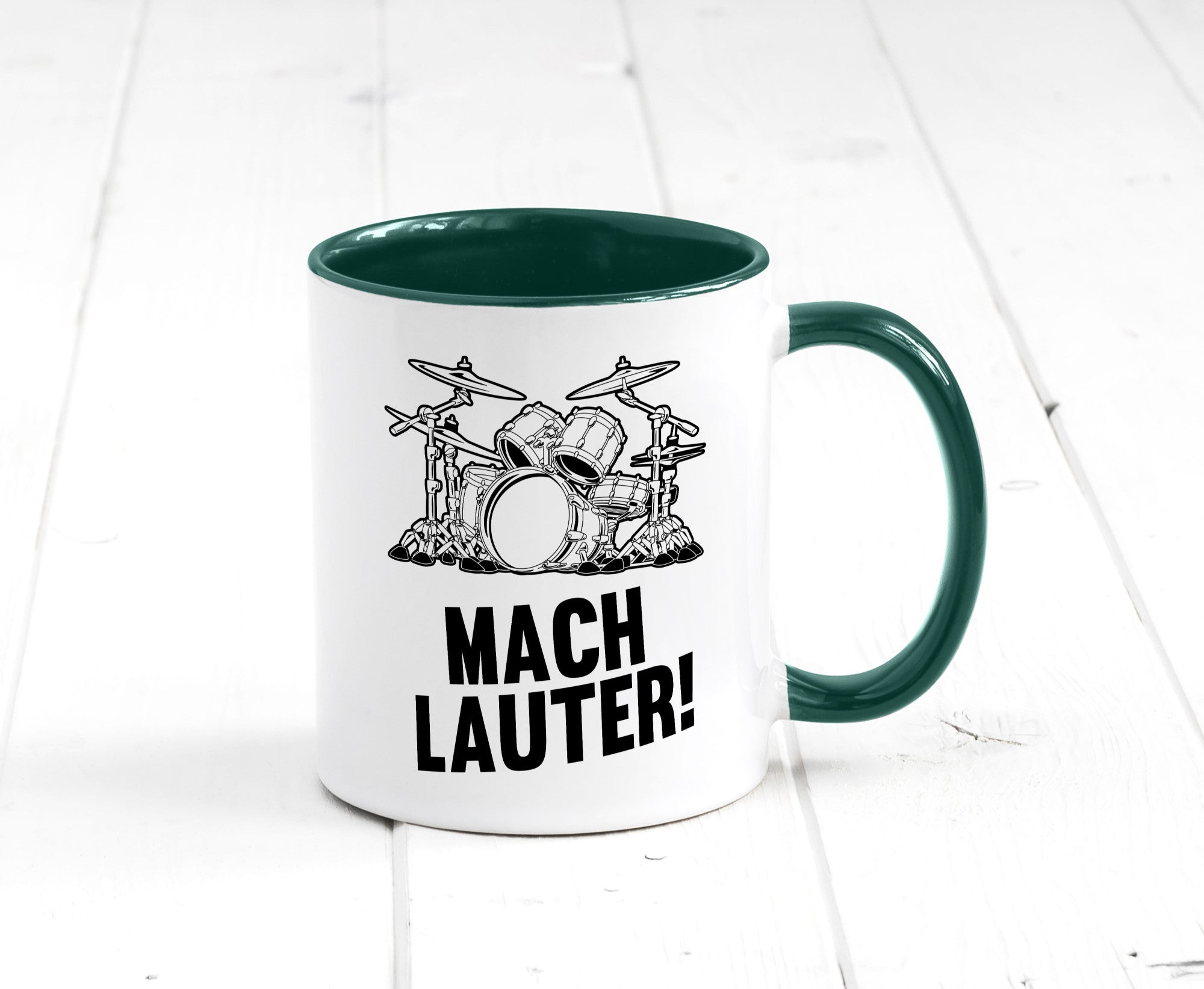 Mach lauter | Schlagzeug Band Musiker Geschenkidee Humor Tasse