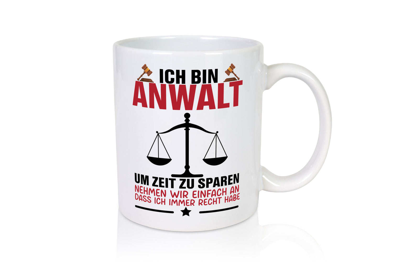 Zeit sparen | Anwalt Jura Jurist Humor Geschenkidee Tasse