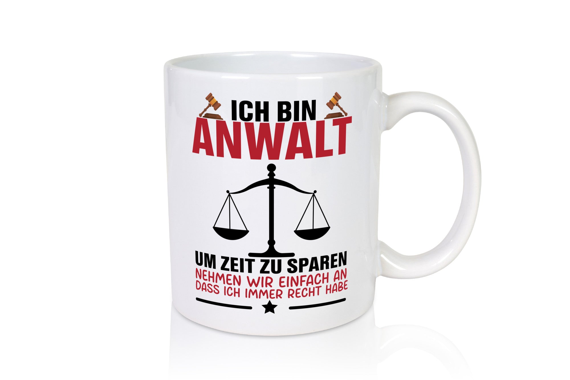 Zeit sparen | Anwalt Jura Jurist Humor Geschenkidee Tasse